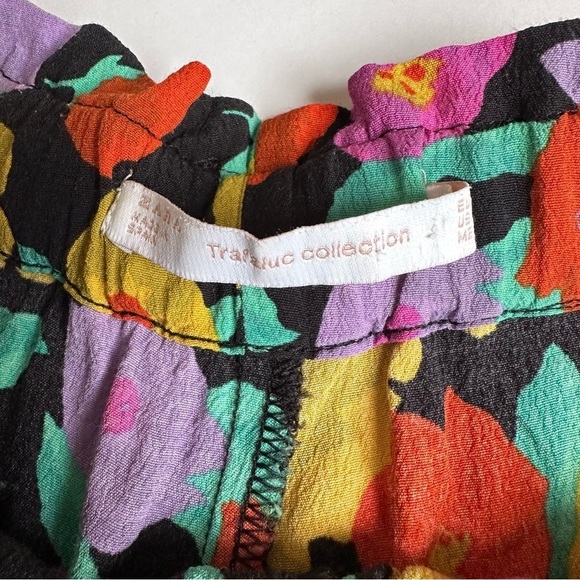 [SOLD] ZARA Tie Waist Orange Floral Printed Mini Shorts size XS - Picture 8 of 13